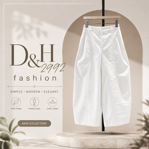 Quần Kaki nữ Ống Cong Dáng Rộng Hàn Quốc – Quần Baggy Form Đứng Thời Trang Unisex HD15
