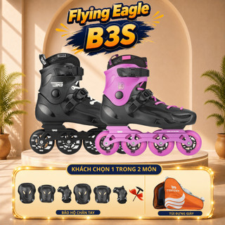 Giày patin người lớn [Jianer] Flying Eagle B3S bánh cao su đặc, càng hợp kim nhôm chịu tải trọng dưới 100kg 2 màu