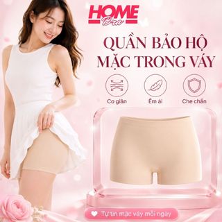 [Hỏa Tốc] Quần lót nữ mặc váy đúc su mát mịn, Quần lót bảo hộ chống lộ không lộ viền HOMEBRA V8205