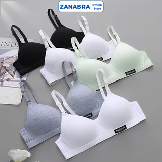 Áo ngực nữ cotton không gọng ôm ngực, áo lót nữ mềm mại thoáng mát tôn vòng 1 gợi cảm ZANABRA A554