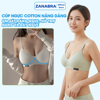 Áo ngực nữ cotton không gọng ôm ngực, áo lót nữ mềm mại thoáng mát tôn vòng 1 gợi cảm ZANABRA A554