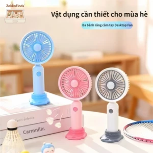 Quạt mini cầm tay để bàn sạc điện 3 tốc độ – Có chân đế tháo rời, di động tiện lợi, mát lạnh mọi lúc– Hàng hot mùa hè 20