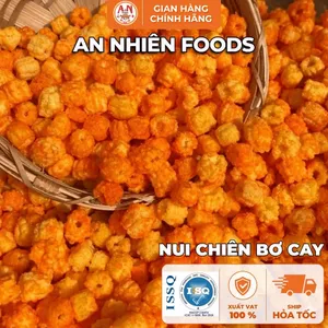 Nui Chiên Bơ Cay, Giòn Rụm, Vị Bơ Cay Đậm Đà, Đồ Ăn Vặt An Nhiên Foods