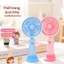 Quạt mini cầm tay để bàn sạc điện 3 tốc độ – Có chân đế tháo rời, di động tiện lợi, mát lạnh mọi lúc– Hàng hot mùa hè 20