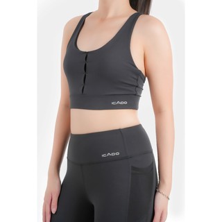 Áo Bra Tập Gym Nữ ICADO HT104 Bra Yoga Ôm Dáng Co Giãn Tốt Áo Bra Pickleball Tennis thegioidotap