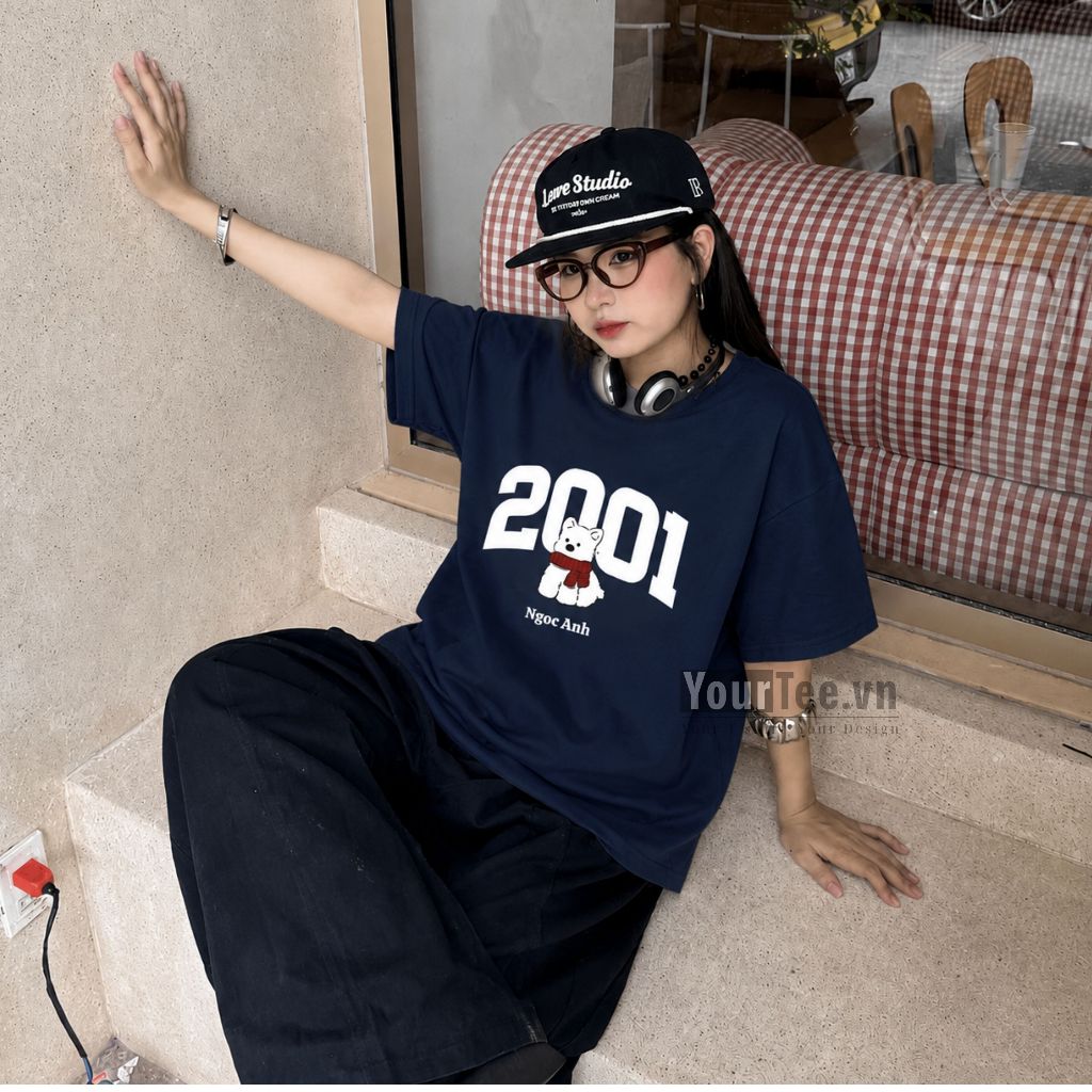 [ÁO THUN UNISEX IN NĂM SINH] Áo Thun Oversize In Năm Sinh Chất Liệu Cotton 100% 250gsm Thoáng Mát+ CÓ HỘP