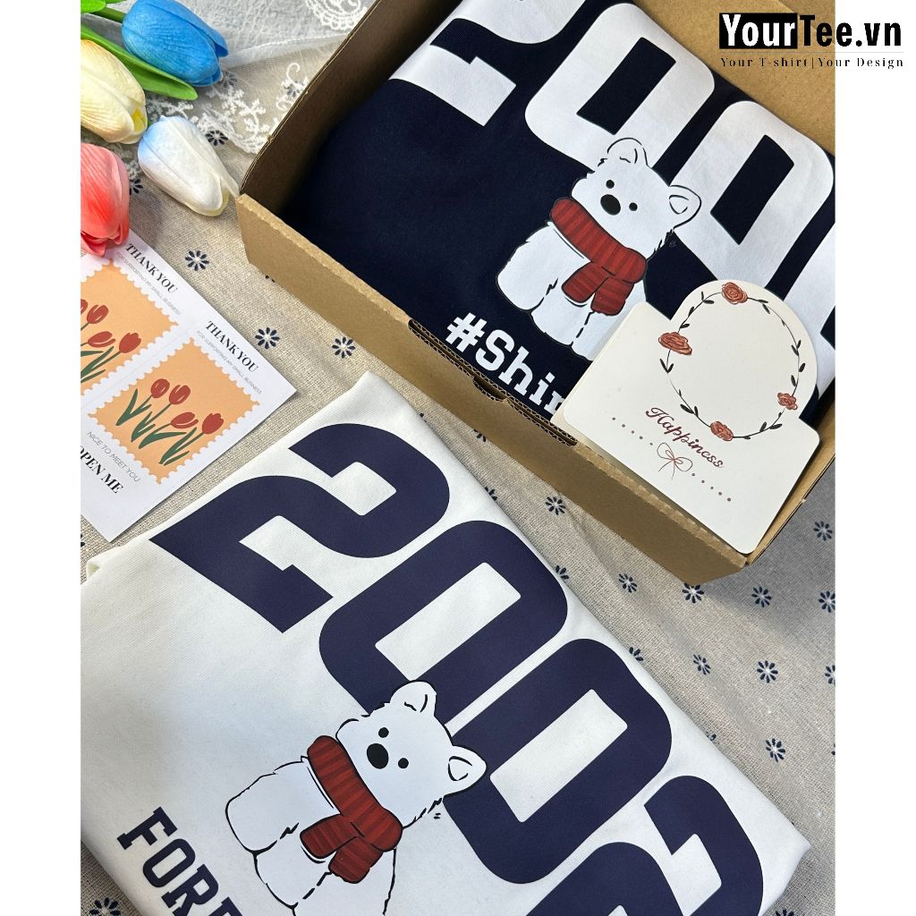 [ÁO THUN UNISEX IN NĂM SINH] Áo Thun Oversize In Năm Sinh Chất Liệu Cotton 100% 250gsm Thoáng Mát+ CÓ HỘP
