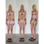 Bikini Nữ 3 Mảnh Chấm Bi Vintage Có Mút Ngực Tôn Dáng Phong Cách Tiểu Thư Đi Biển Du Lịch