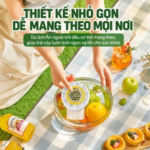 Máy lọc thực phẩm Titan khử 99.99% khuẩn & thuốc trừ sâu, an toàn cho bà bầu trẻ em Sạc Từ Tính Chống Thấm IPX7 Đa Năng