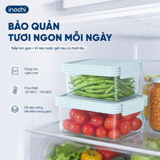 Bộ 2 hộp thực phẩm tritan chữ nhật Inochi- Hokaido 1000-2000ml