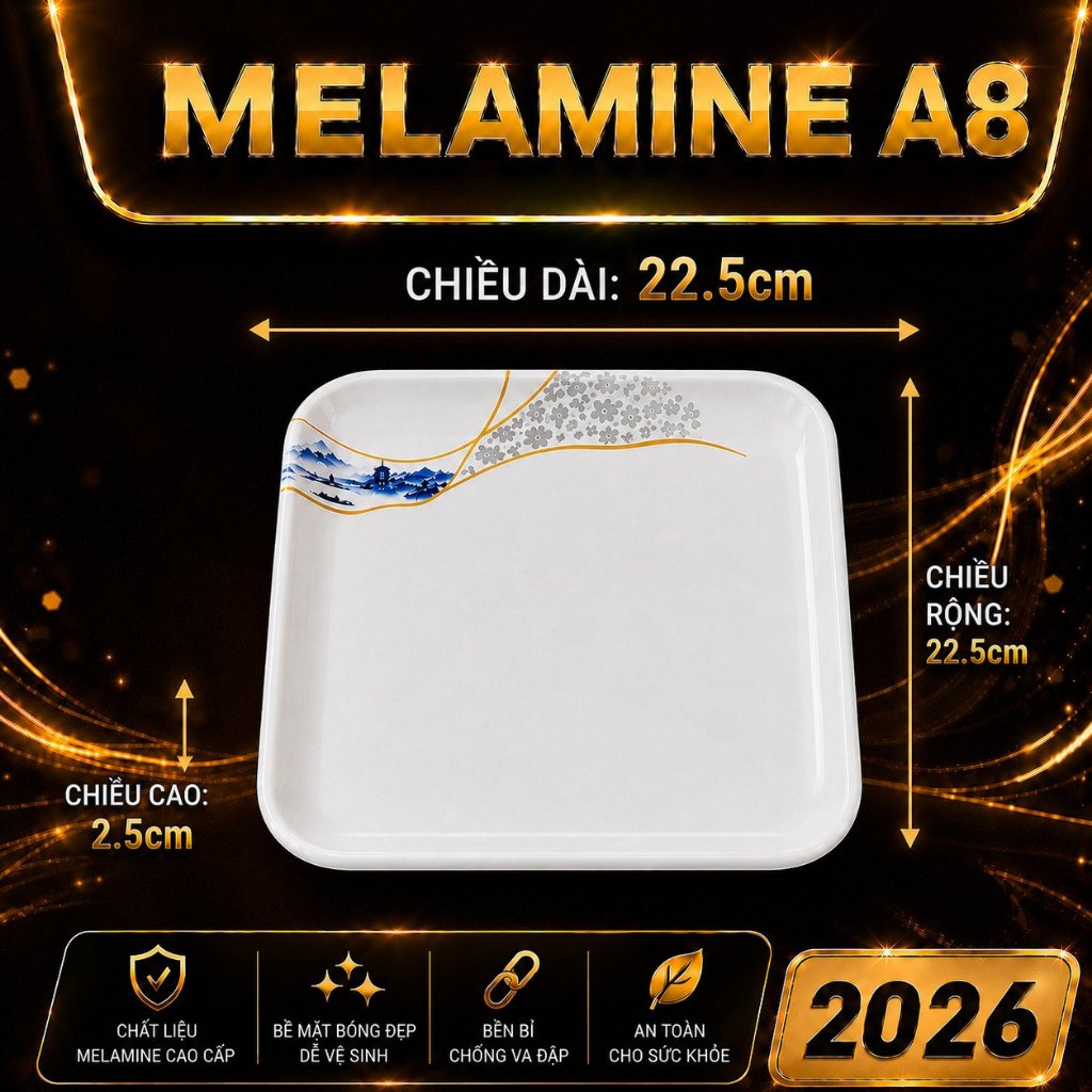 ĐĨA  R420 MELAMINE A8 CAO CẤP – PHONG CÁCH PHƯƠNG ĐÔNG SANG TRỌNG
