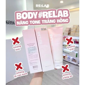 Kem body Re:Lab whitening body lotion 200ml - hạn 2028 Hàn Quốc kem body relab CD636