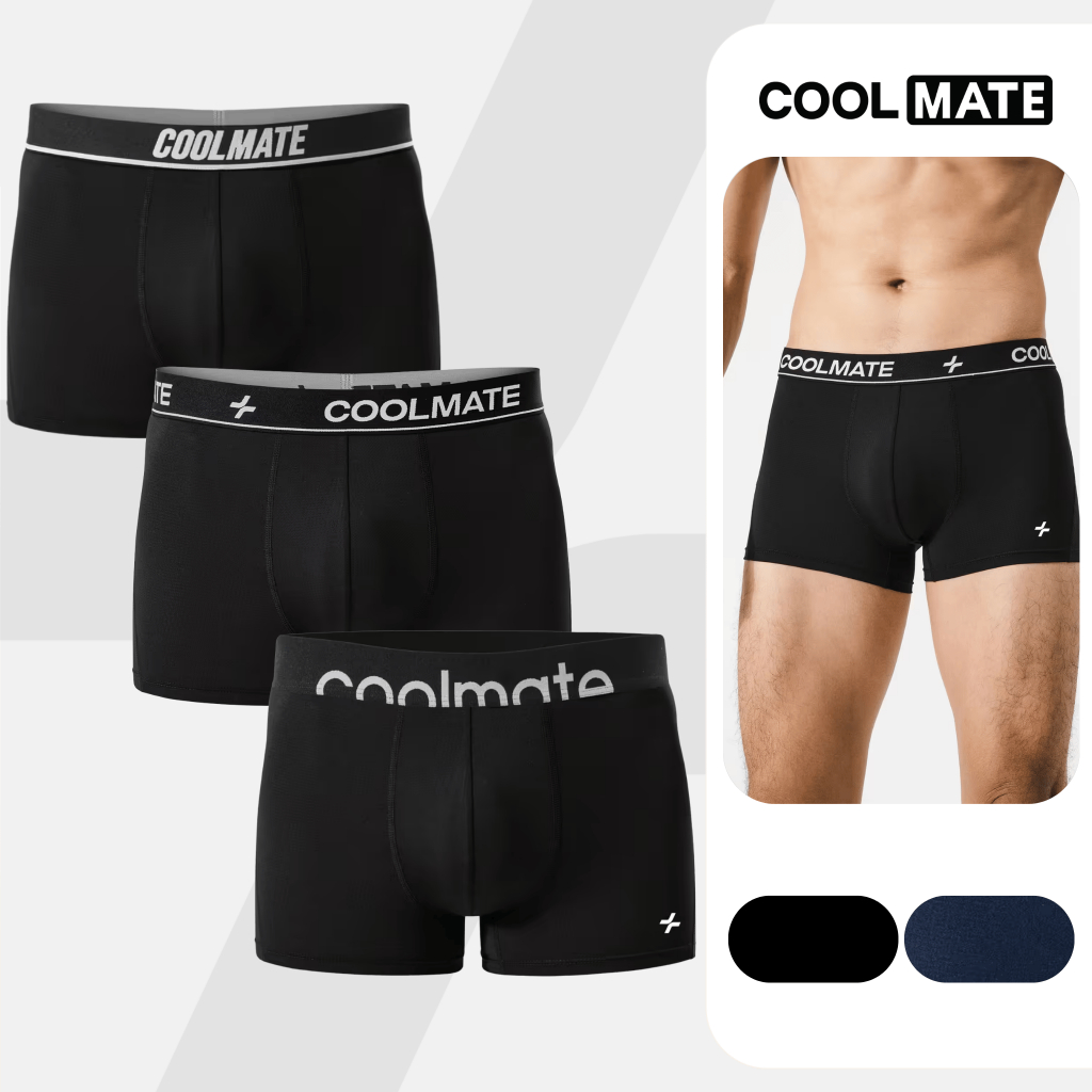 [GIÁ TỐT TRÊN LIVE][MUA 3 TẶNG 1]Combo 3 quần lót nam siêu thoáng khí Trunk Air Max Mesh thấm hút, nhanh khô Coolmate