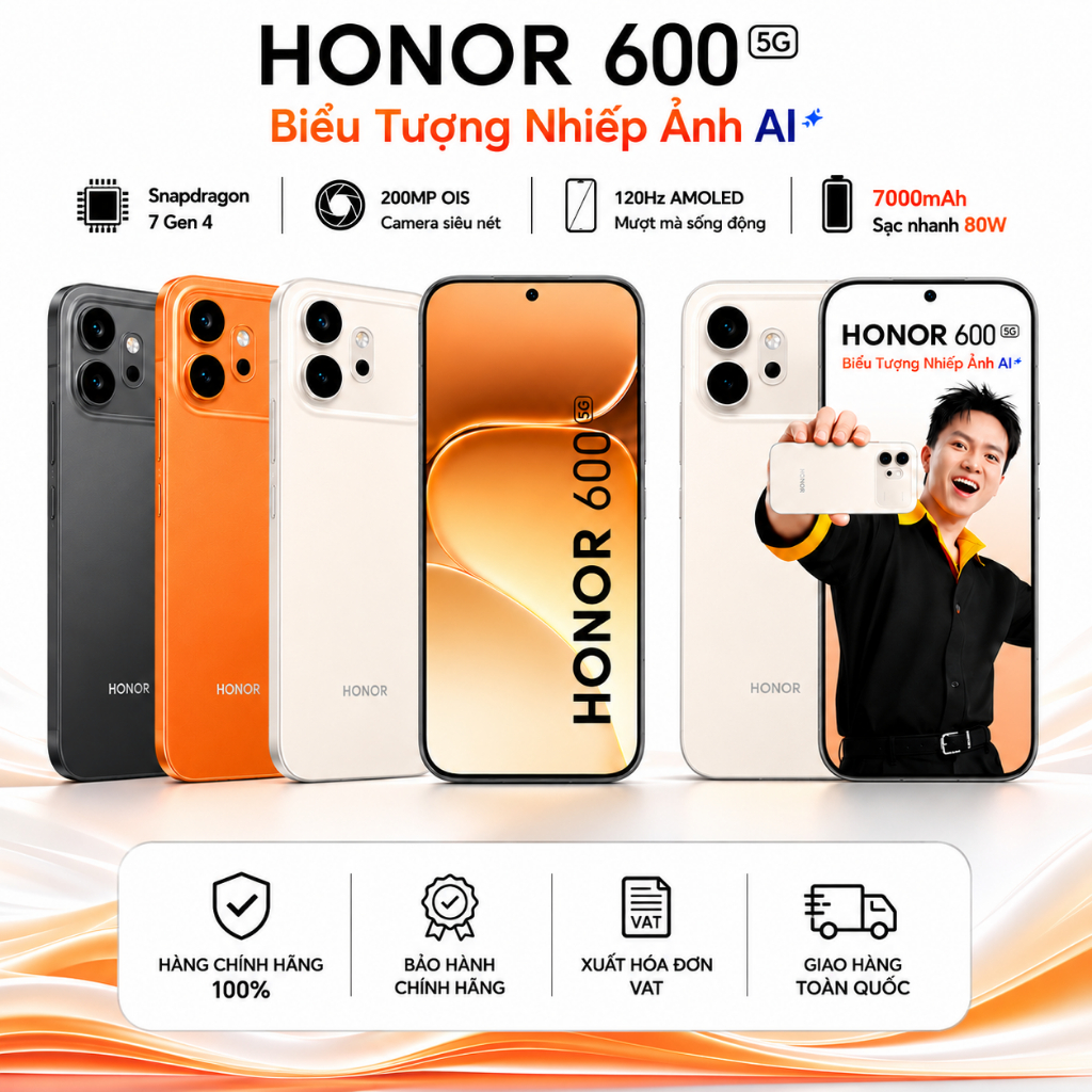 Honor 600 5G 12GB 256GB - Hàng Chính Hãng. | BigBuy360 - bigbuy360.vn