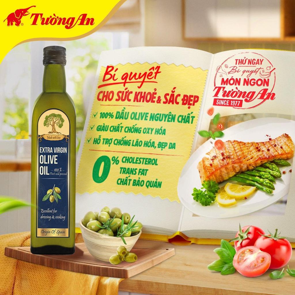 Dầu Olive Tường An Thượng Hạng Extra Virgin - Dùng Cho Cả Gia Đình | Kido Group