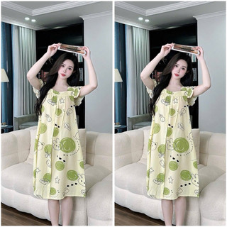 Váy Bầu Lanh Hai Dây Nhiều Hình Xinh - Mát [ MIỄN SHIP ]