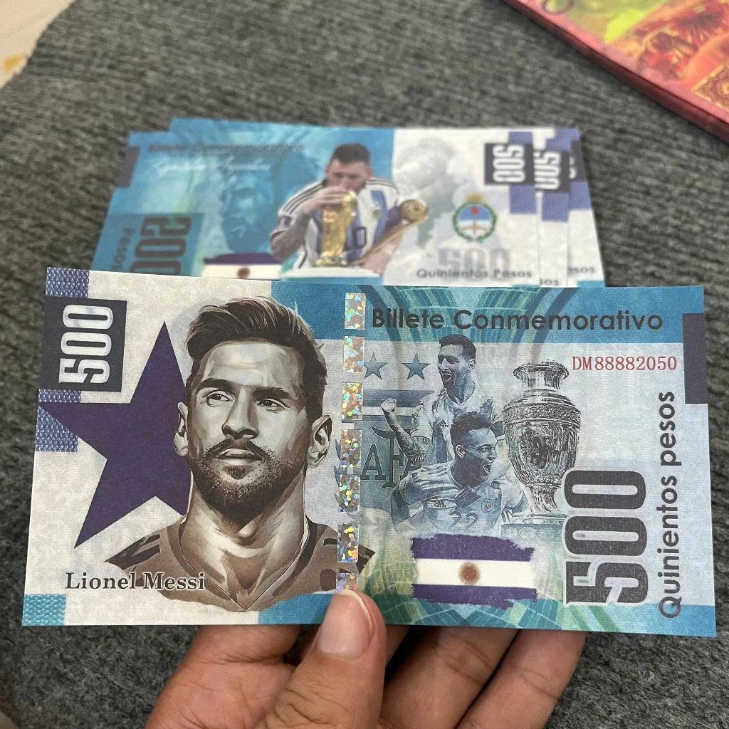 Cặp Tiền Ronaldo Và Messi Lưu Niệm Siêu Đẹp - Dùng Để Lì Xì, Sưu Tầm, Biếu Tặng Độc Đáo