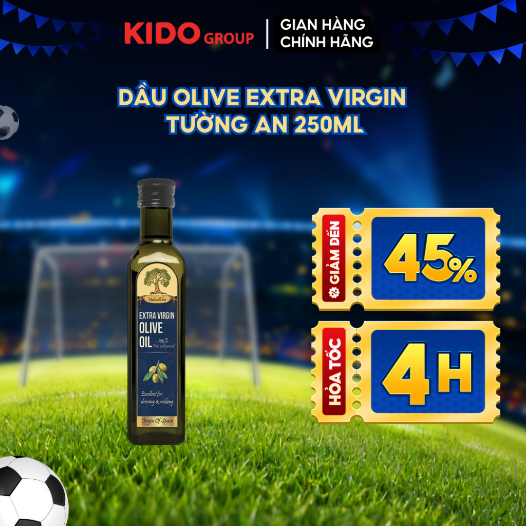 Dầu Olive Tường An Thượng Hạng Extra Virgin - Dùng Cho Cả Gia Đình | Kido Group