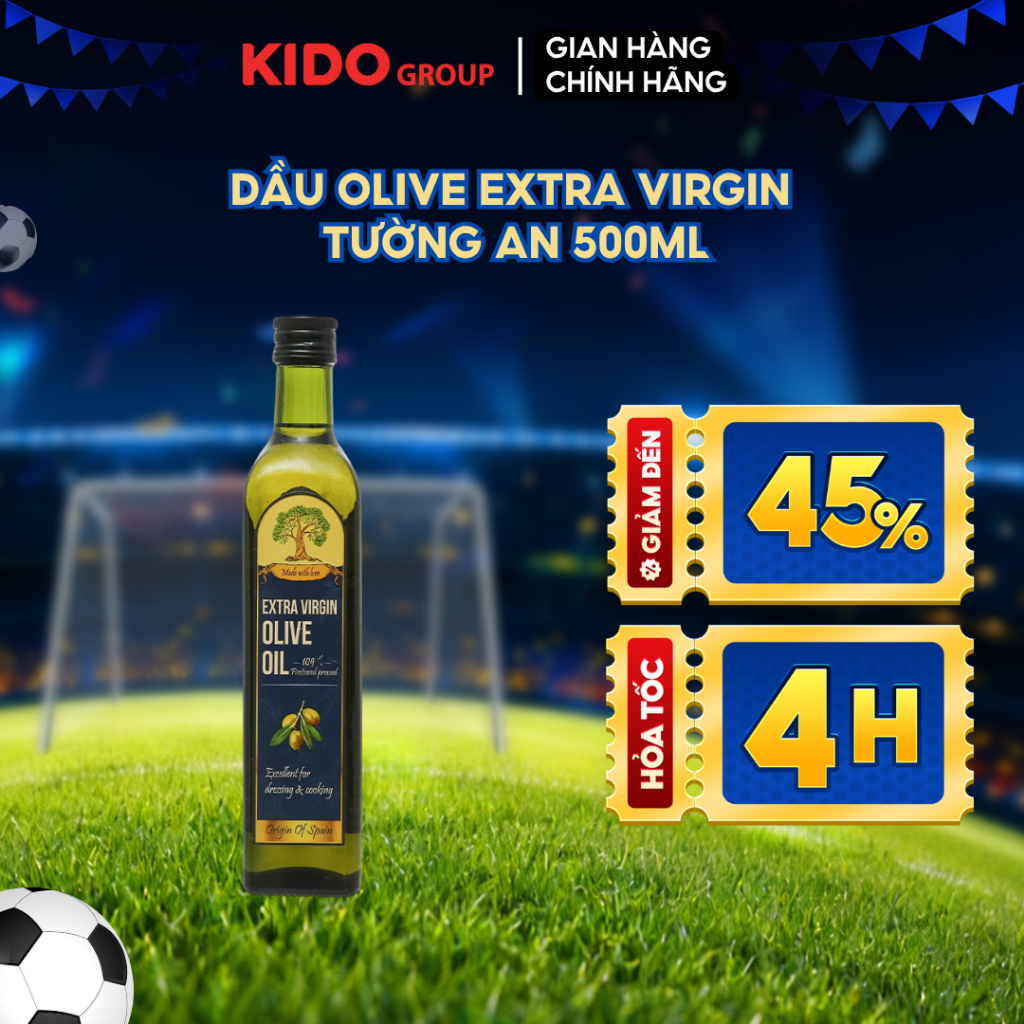 Dầu Olive Tường An Thượng Hạng Extra Virgin - Dùng Cho Cả Gia Đình | Kido Group