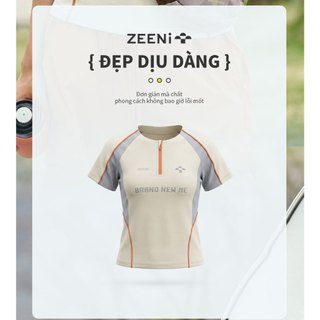 ZEENi áo thể thaoáo Mùa hè ánh sáng ngoài trời chống nắng T-shirt nữ Cảm giác mát mẻ hàng ngày Thể thao Nhanh khô tay áo