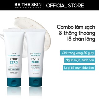 Combo Làm Sạch & Thông Thoáng Lỗ Chân Lông BETHESKIN (BHA+ Pore Zero Sửa Rữa Mặt 150g & Tẩy Tế Bào Chết 100g)