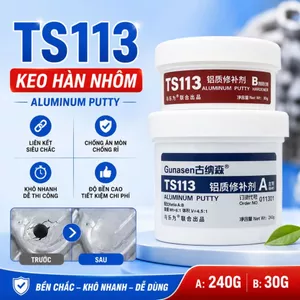 Keo đúc AB Gunasen TS113 chịu nhiệt cao keo sửa chữa kim loại gang nhôm thép không gỉ dính như hàn