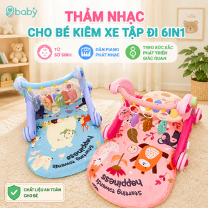 Thảm nhạc cho bé kiêm xe tập đi 6in1, đồ chơi cho trẻ nằm chơi, nghe nhạc đàn piano