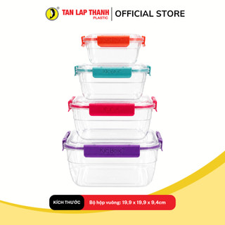 Bộ hộp đựng thực phẩm cao cấp Quartet 4IN1 Tân Lập Thành Sản phẩm chất lượng, nhà nhà thịnh vượng