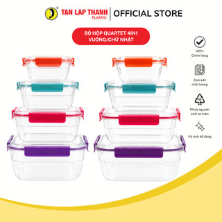 Bộ hộp đựng thực phẩm cao cấp Quartet 4IN1 Tân Lập Thành Sản phẩm chất lượng, nhà nhà thịnh vượng