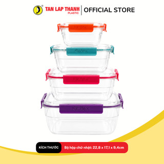 Bộ hộp đựng thực phẩm cao cấp Quartet 4IN1 Tân Lập Thành Sản phẩm chất lượng, nhà nhà thịnh vượng