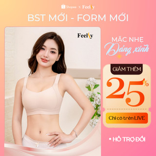 Áo Ngực Định Hình 𝐅𝐞𝐞𝐥𝐬𝐲 Nâng Ngực, Bản To Không Gọng, Chống Hằn, Gọn Mỡ Lưng, Mỡ Nách June03