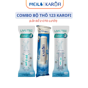 Combo 3 Lõi 123( Lõi 2 CTO Lưới) Smax Duo Karofi - Dùng Cho Model S-S038,O-P1310,KAQ -U95,KAQ -U03,....