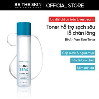 [KOL] Toner Giúp Hỗ Trợ Làm Sạch Sâu Lỗ Chân Lông Be The Skin BHA+ Pore Zero Toner 150ml