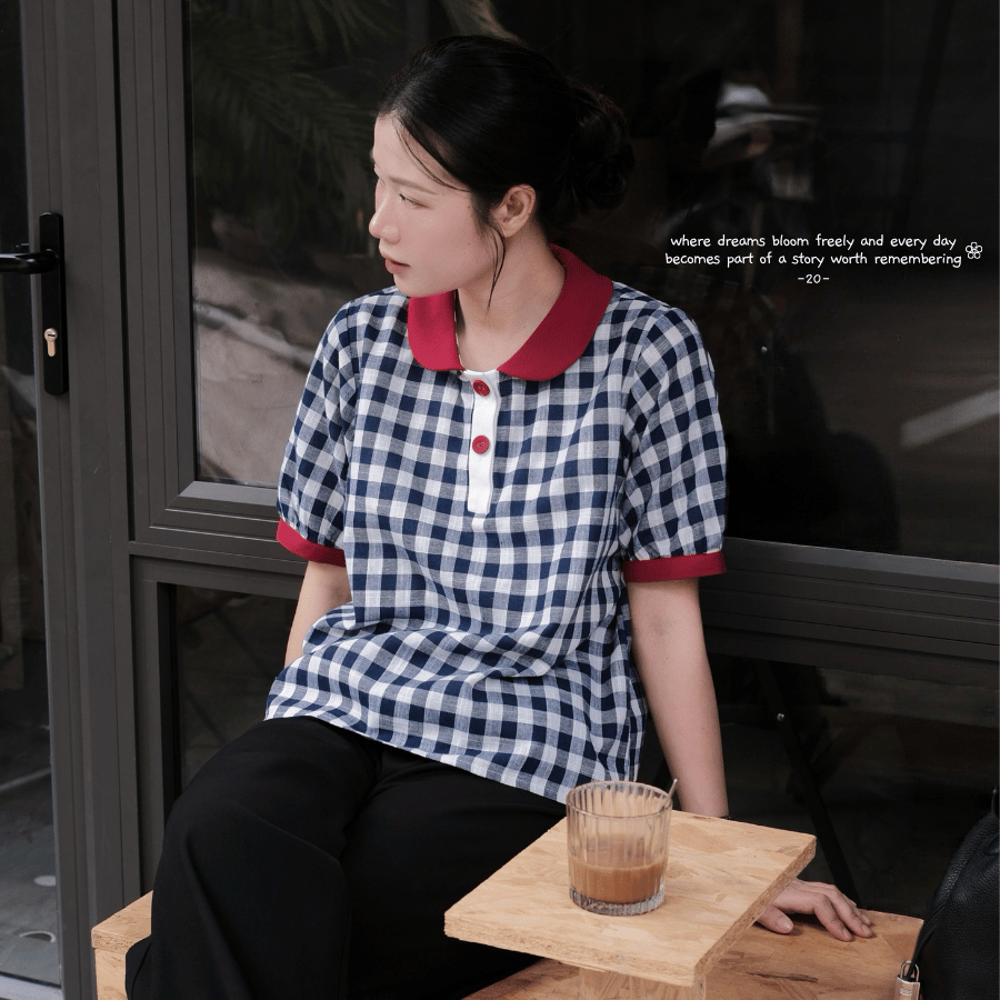LÀ EM | Áo Tuổi Đôi Mươi - Áo sơ mi kiểu chất liệu cotton linen mặc mùa hè