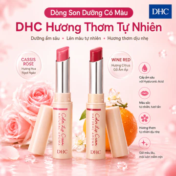 Dòng Son Dưỡng Có Màu DHC Hương Thơm Tự Nhiên/ DHC Natural Aroma Color Lip Balm Series/ Direct from JAPAN