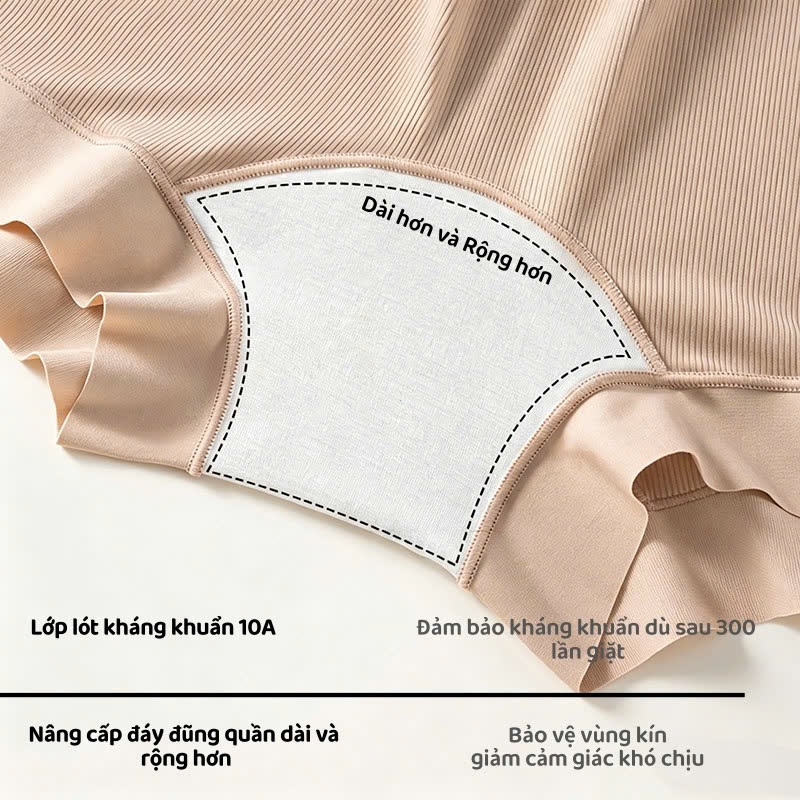 Quần Bảo Hộ Nữ Mặc Váy Chống Lộ, Quần Đùi Lót Trong Kháng Khuẩn, Thoáng Mát Không Hằn LUCKORA