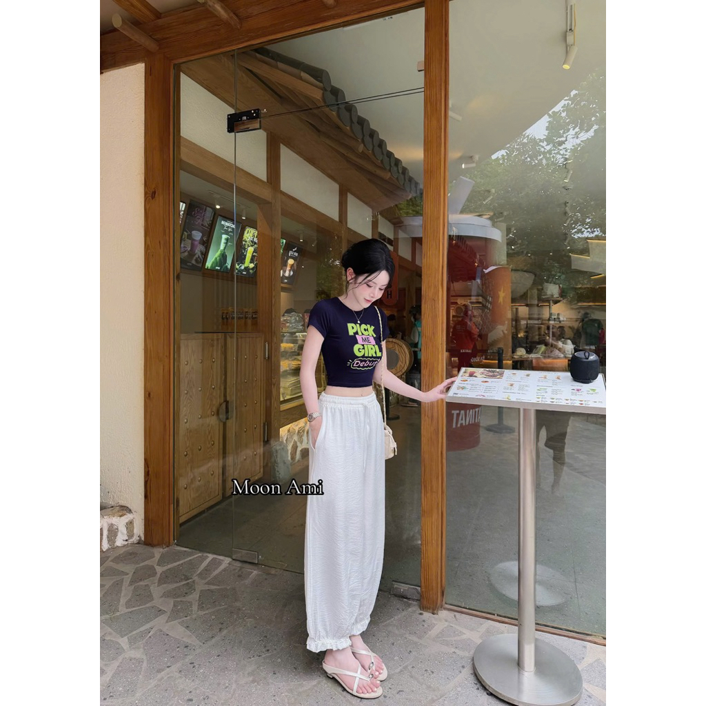 Quần đũi nữ Moon Ami cao cấp dáng nấm 2 lớp (có lớp lót)