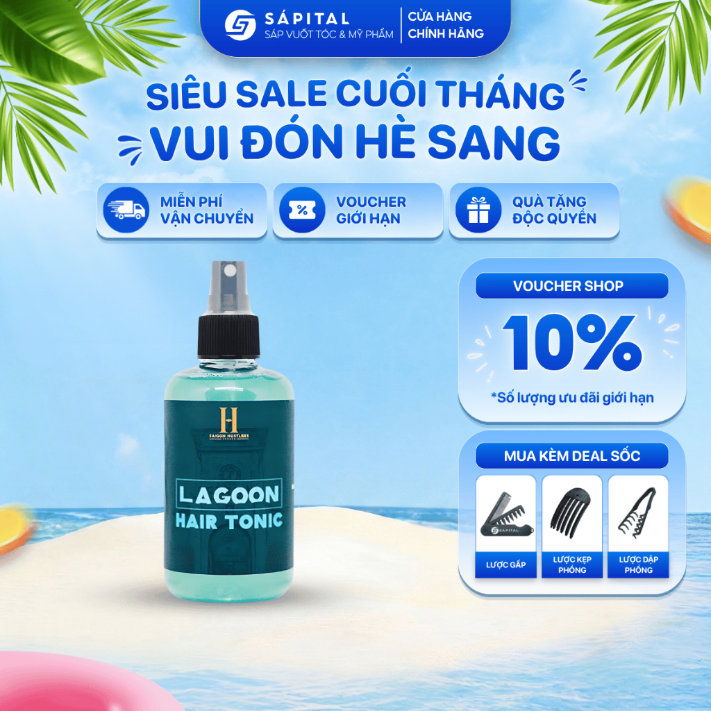 [TOP 1 BÁN CHẠY] Xịt tạo phồng Lagoon Hair Tonic - Hỗ trợ sấy tạo kiểu, Tạo nếp tóc, Tăng độ phồng