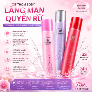 Xịt thơm cơ thể dòng R của Thái Lan: Hương thơm lâu phai, dịu nhẹ với làn da, thiết kế nhỏ gọn, dễ mang theo-75ml