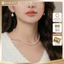 N713 Vòng cổ ngọc trai nhân tạo 3mm 4mm , dây chuyền ngọc trai nhân tạo phong cách thời trang thanh lịch