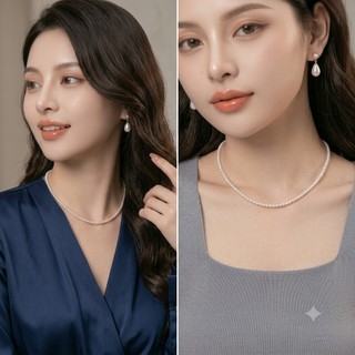 [ DAISYN ] N713 Vòng cổ ngọc trai nhân tạo 3mm 4mm , dây chuyền ngọc trai nhân tạo phong cách thời trang thanh lịch