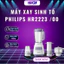 Máy xay sinh tố Philips HR2223 /00 700W đi kèm phụ kiện cối nhựa - Bảo Hành 24 Tháng
