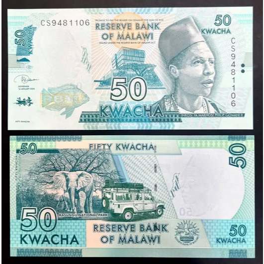 [ 2212415] SƯU TẦM XƯA  50 Kwacha 2020 Malawi  MỚI