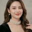 N485 choker, dây chuyền cưới, vòng cổ cưới , dây chuyền mang áo dài hạt Ngọc hạt trai 8mm 14mm sang trọng