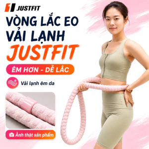 Vòng lắc eo vải lạnh JUSTFIT 2.5kg 3kg vòng tập eo tại nhà mềm êm dễ lắc giảm cân hiệu quả