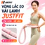 Vòng lắc eo vải lạnh JUSTFIT 2.5kg 3kg vòng tập eo tại nhà mềm êm dễ lắc giảm cân hiệu quả