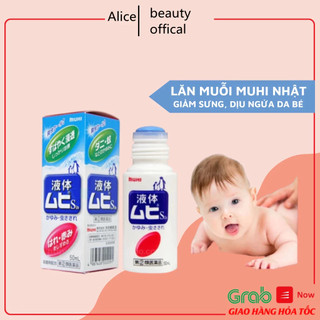 Lăn Muỗi Đốt Muhi Nhật Bản 50ml hình chim cánh cụt cho bé từ 6 tháng