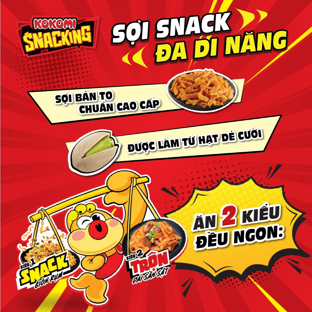 [Chọn vị] Combo 10 gói Kokomi Snacking 70g