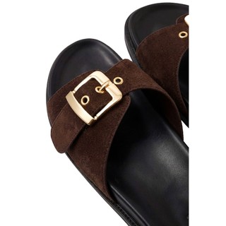 Dép OLV Single Band Buckled Flat Sandals nhiều màu phù hợp đi làm đi chơi