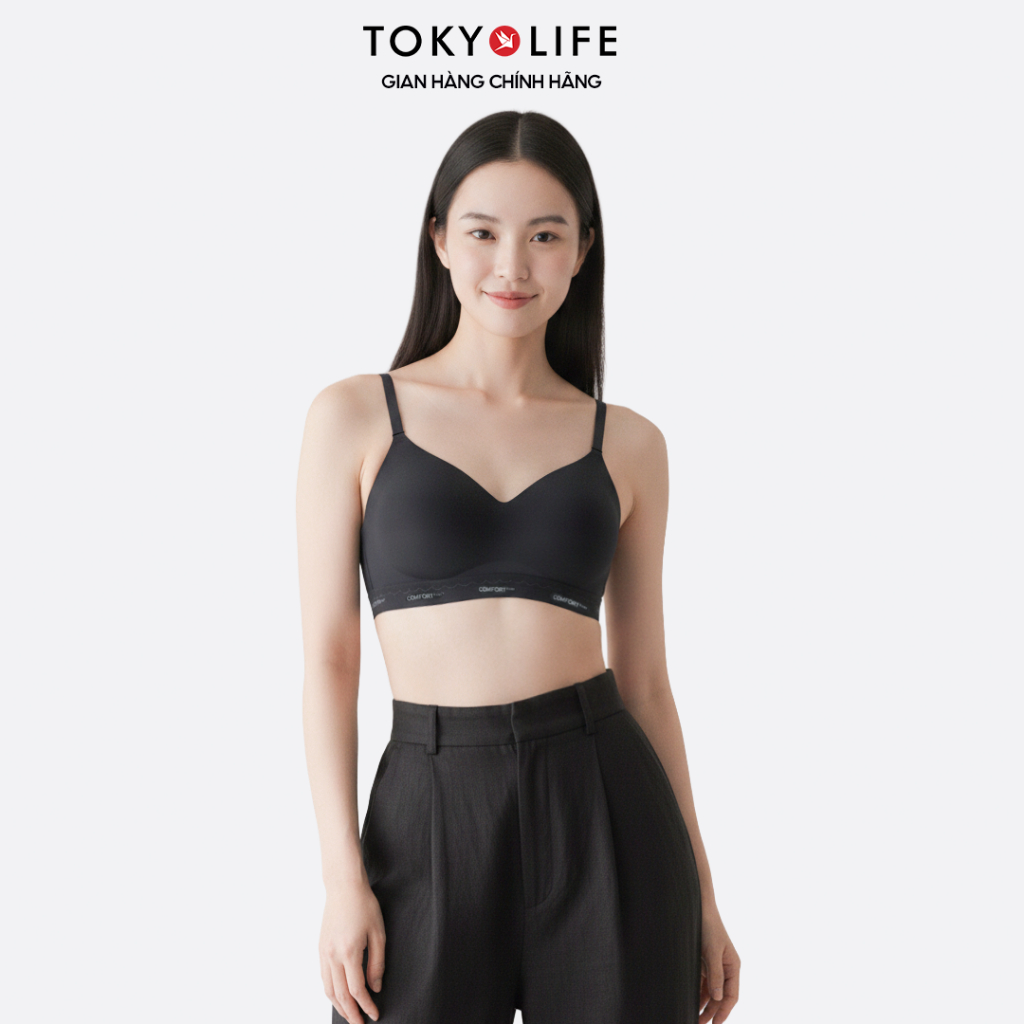 Áo Bra Nữ TOKYOLIFE Tàng Hình Không Viền Không Gọng COMFORT Siêu Mềm Nhẹ Nâng Ngực Thoáng Khí - 40006071